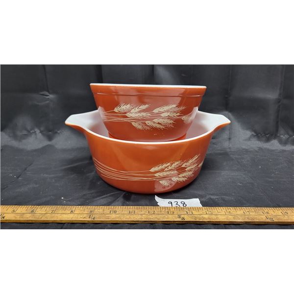 Pyrex wheat design 475 & 402