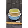 Image 1 : Pyrex stripes, mixing bowl set