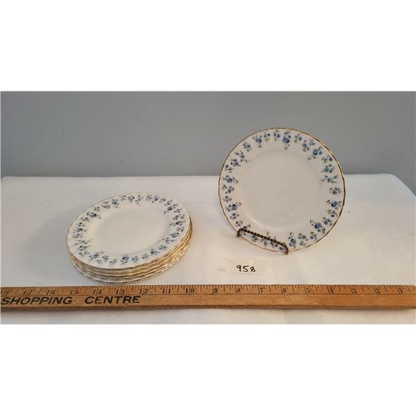 6 bread plates, 6.5"