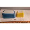 Image 1 : pyrex lot yellow 501, blue 502
