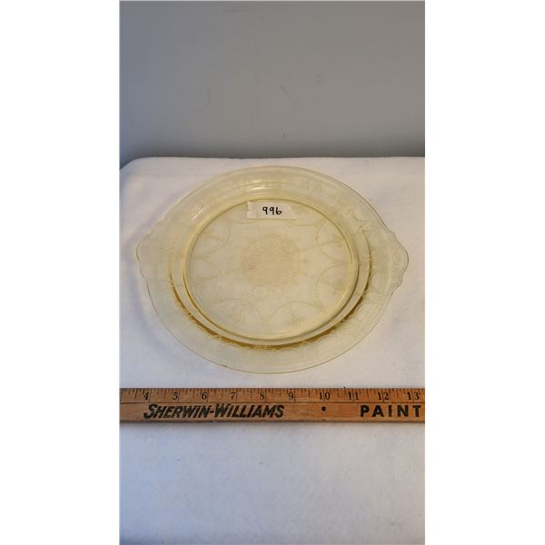 federal Madrid amber danty tray
