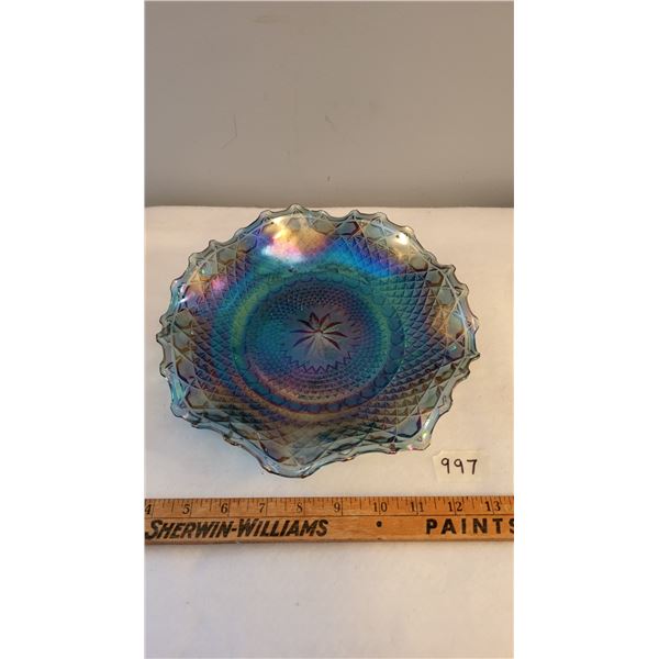 blua carnival ruffled edge plate 10"