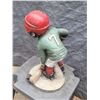 Image 3 : Cement hockey player yard ornament. 19” High
