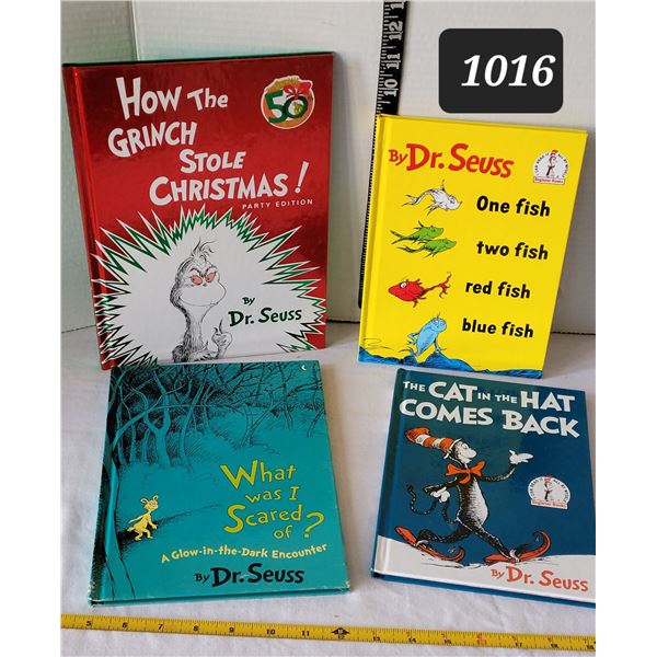 Dr. Seuss Books, including “How the Grinch Stole Christmas”.