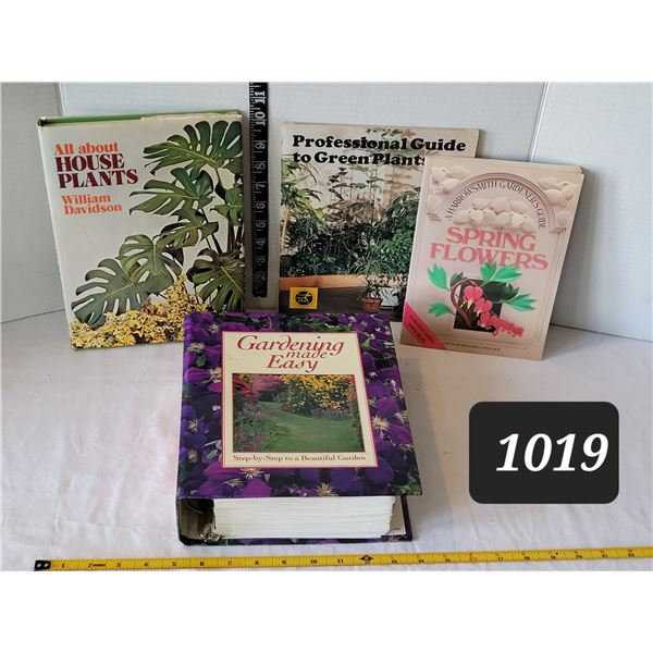 Gardening card binder & plant guide books.