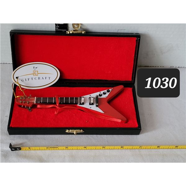 Gift Craft miniature collector guitar.