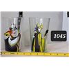 Image 1 : Collectable Disney female villain tinted beverage glasses. Ursula & Maleficent