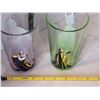 Image 2 : Collectable Disney female villain tinted beverage glasses. Ursula & Maleficent