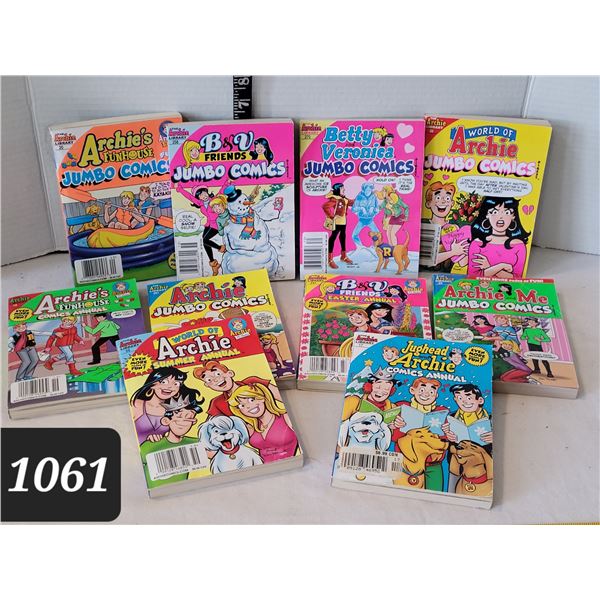 10 vtg. JUMBO Archie Digest comics.