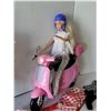Image 3 : Barbie Dolls on horse back & a scooter, with clothes.