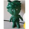 Image 3 : Vintage Green Giant's “Little green Sprout”, Gumby & a ceramic Bart Simpson Bank.