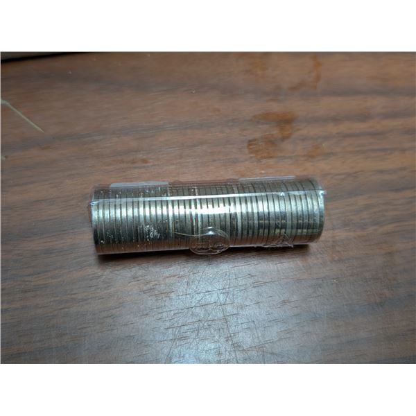 roll of Canadian 5 Cent Coins 2019 and Etc. Dates Possibly