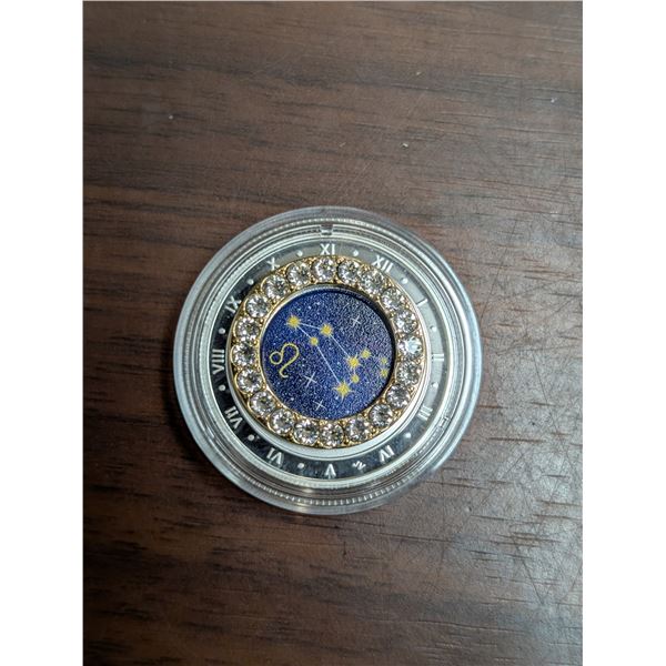2019 5 Dollar Fine Silver Coin Zodiac Series: Leo Royal Canadian Mint Housed in Original Case (Damag