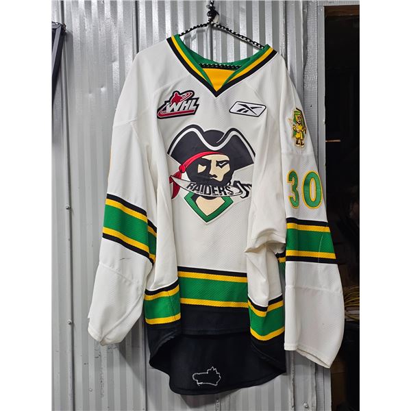 2013/2014 Prince Albert Raiders "Nick McBride #30" Goaltender Jersey, Signed