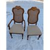 Image 3 : Sklar-Peppler Inc 610-30T Wood Table Top W/ Two Table Leaves, and (6) Chairs (2) Arm Chair Style w/ 
