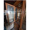 Image 2 : Large Glass Doors, Wood China Cabinet w/ (6) Glass Shelves, Built In lights (not Tested), Storage Sp