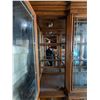 Image 3 : Large Glass Doors, Wood China Cabinet w/ (6) Glass Shelves, Built In lights (not Tested), Storage Sp