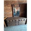 Image 1 : (11) Drawer Wood Dresser Stand w/ Mirror Attachment w/ Different Handle styles 31"x18"x65"