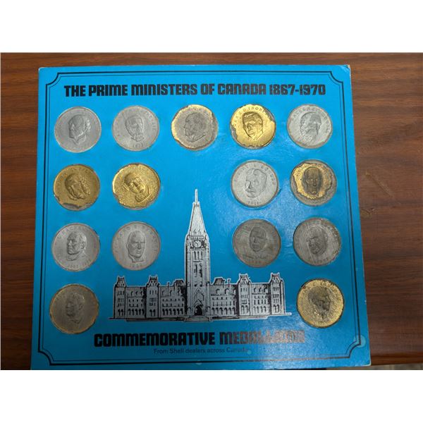 The Prime Ministers of Canada 1867-1970 Commemorative Medallion Collection