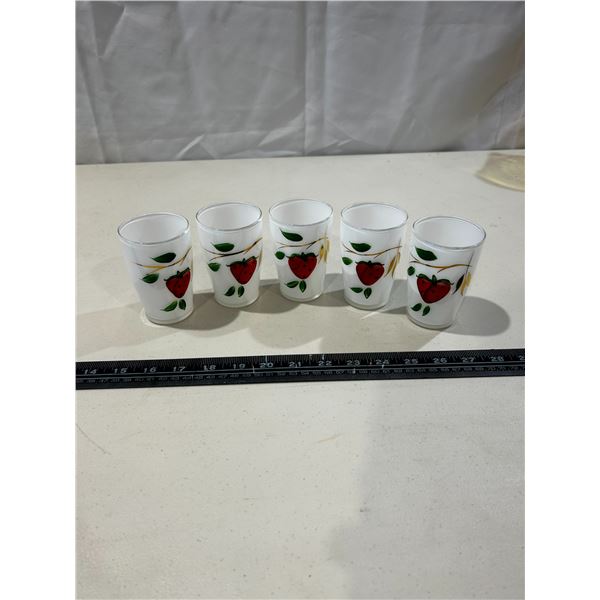 5 Vintage Bartlett Collins cups