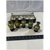 Vintage miniature Chinese Cloisonne vases