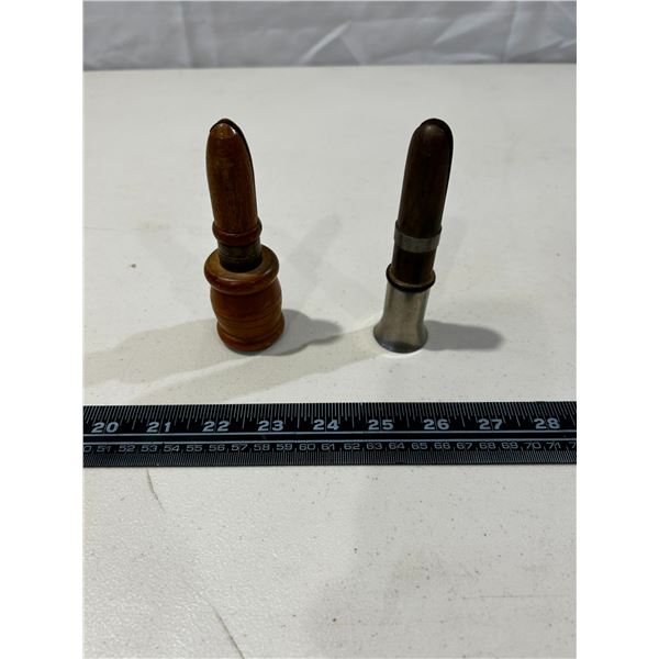 2 Vintage wooden duck callers