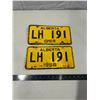 Image 1 : Vintage Alberta matching 1958 license plates