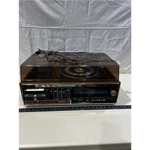 Vintage Sony record and cassette player