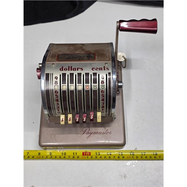 Vintage paymaster check writer