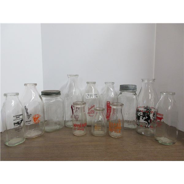 Lot of Milk Bottles