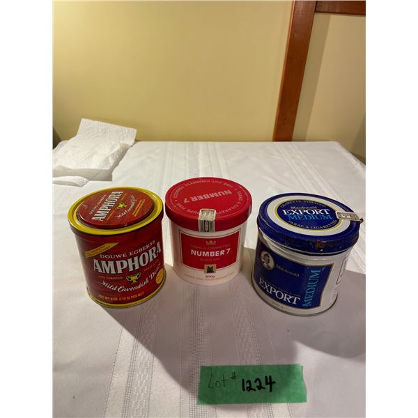 Tobacco + Cigarette + Pipe Containers