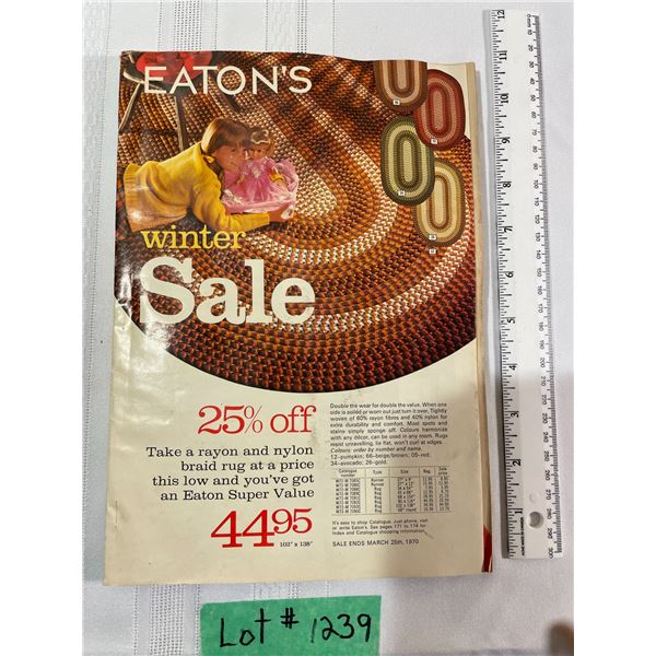 Eatons's Catalogue Winter Sale Sale ends March 25