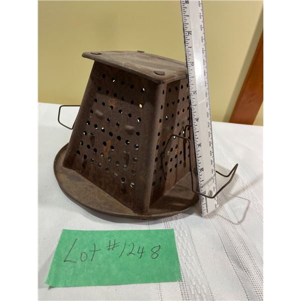 (1) Stove top toaster (1) Electric old style Toaster