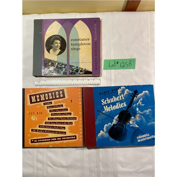 Really Old Record Albums Sets  (3 Units)