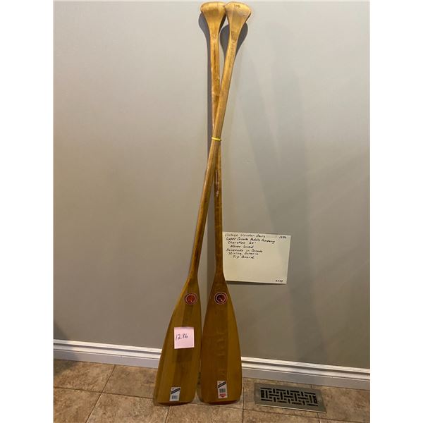 Vintage Wooden Oars