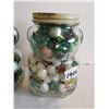 Image 2 : 2 Bear Peanut Butter Jars of Marbles