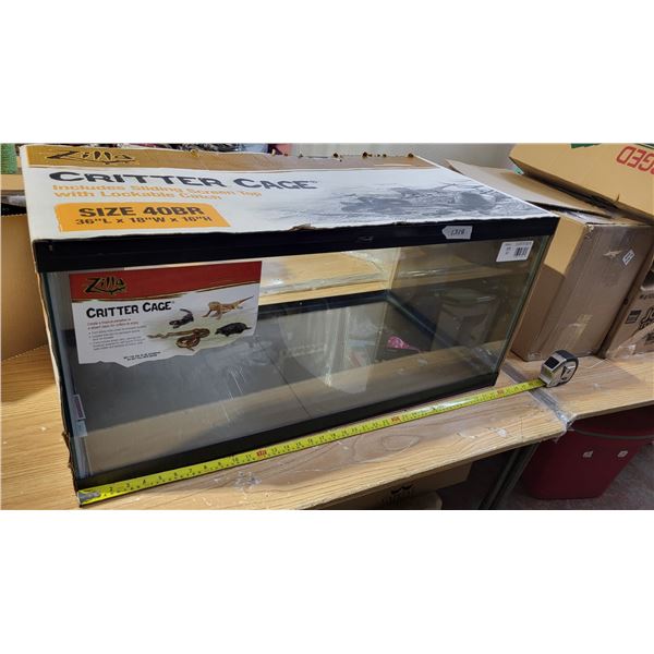 lg critter cage 36" X 18" X 16" tall, new in box