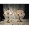 Image 1 : 2 Decorative Glass light Lamps (working)