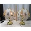 Image 3 : 2 Decorative Glass light Lamps (working)