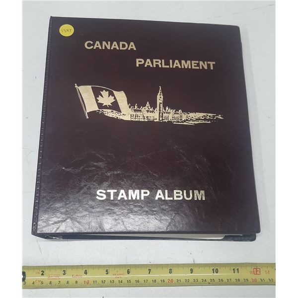 Canada Parliament Stamp Album.