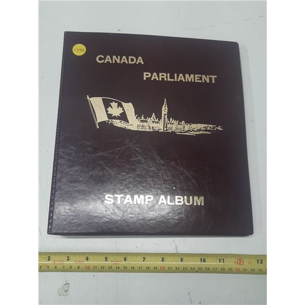 Canada Parliament Stamp Album.