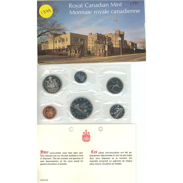 1975 Canadian Uncirculated Coin Set.