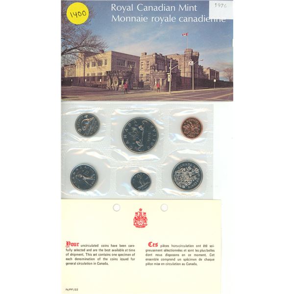 1976 Canadian Uncirculated Coin Set.