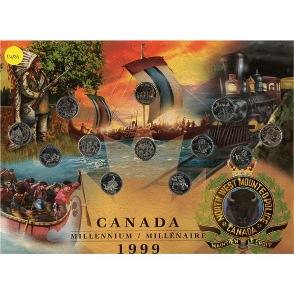 1999 Canada Millennium  Coins.