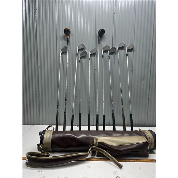 Lot of Golf Clubs and a Bag (Shotmaker, CPGA, Top Shot, Wilson)