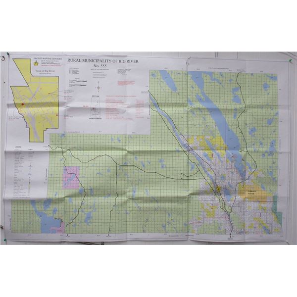 Map of Rural Municipality of Big River No. 555