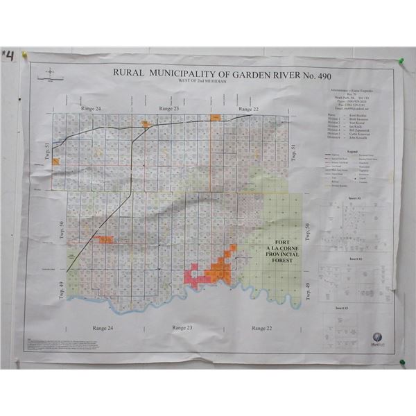 Map of Rural Municipality of Garden River No. 490 (West of 2nd Meridian)