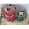 Image 1 : Vintage gas can and insulated water jug