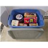 Image 1 : Tub with various tins