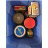 Image 3 : Tub with various tins